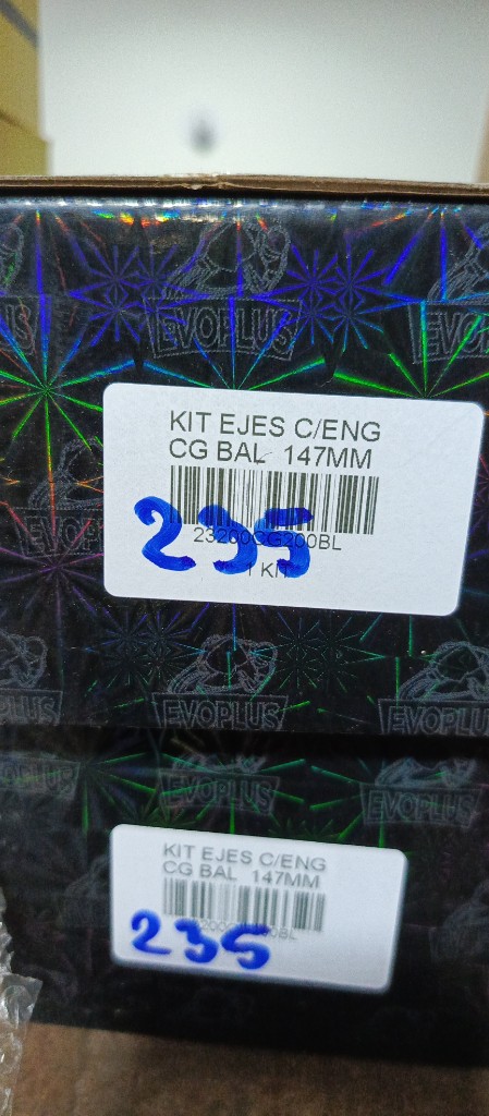 Kit ejes c/eng. CG BAL.