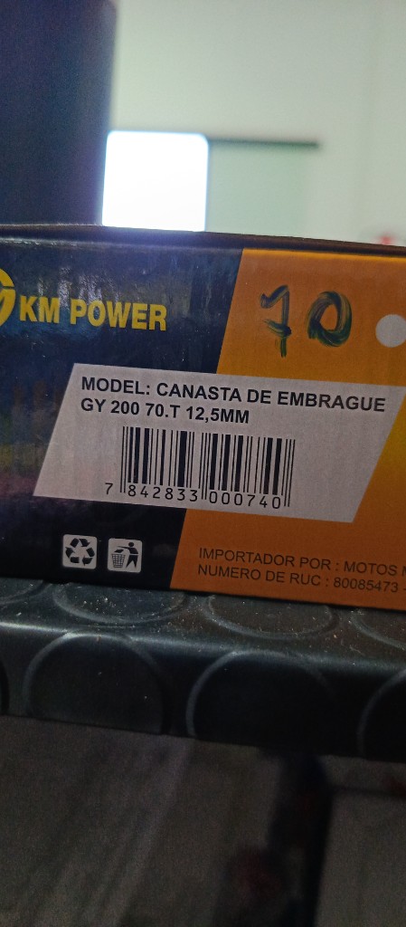 Canasta de embrague GY200 70.t