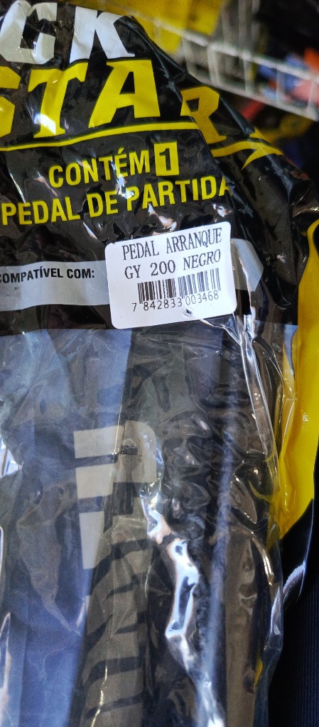Pedal de arranque GY 200 negro