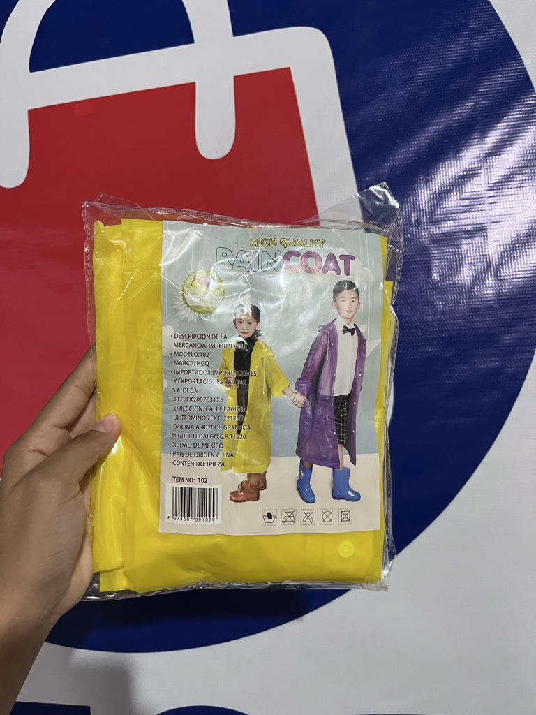 Impermeable para niños