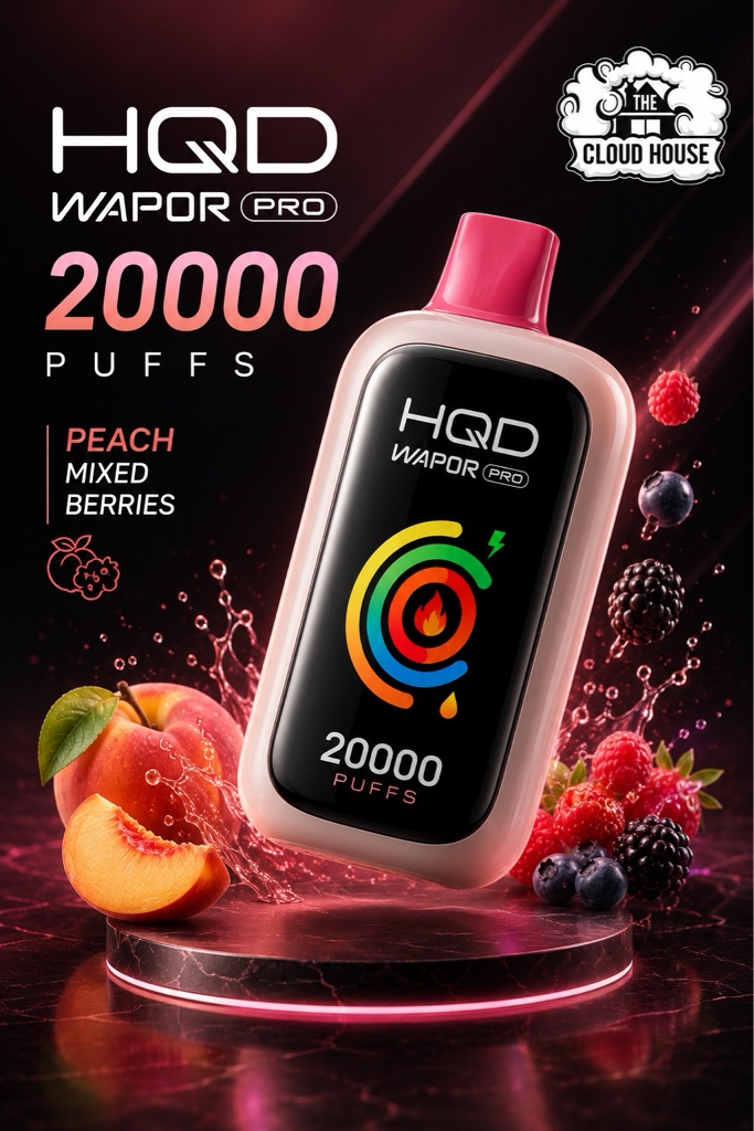 HQD WAPOR PRO- Peach Mixed Berries