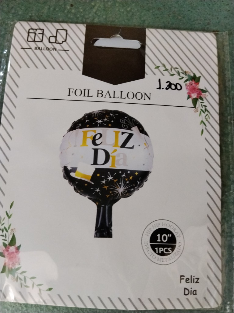 Globos metálizados feliz dia