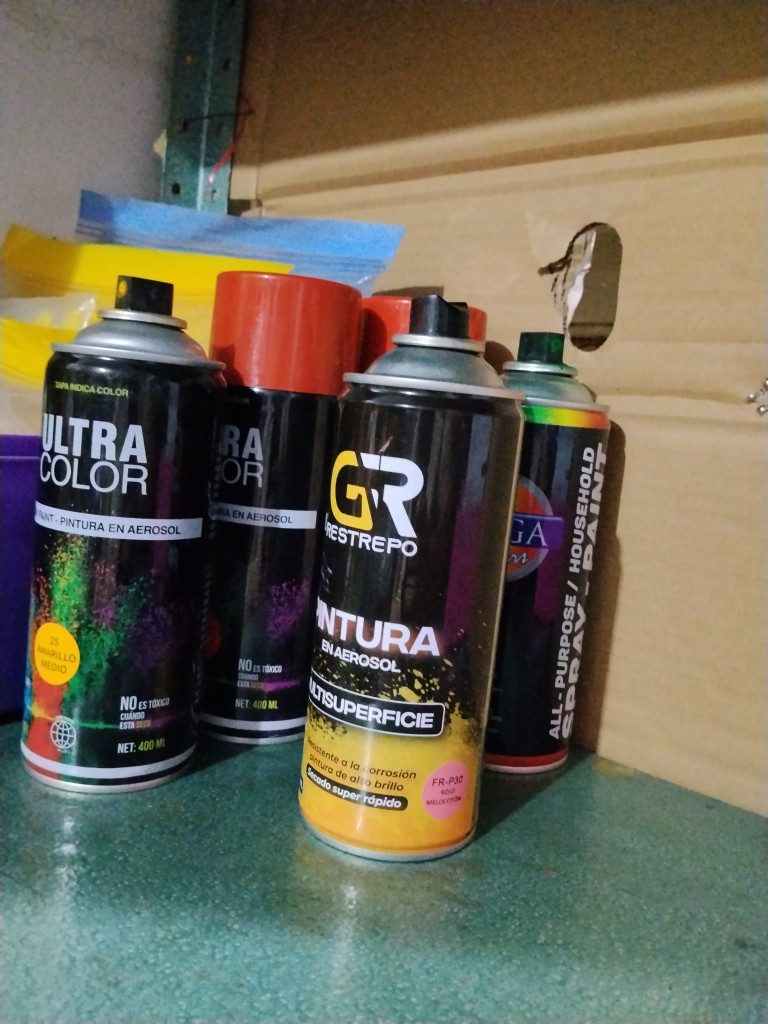 Pintura en aerosol verde
