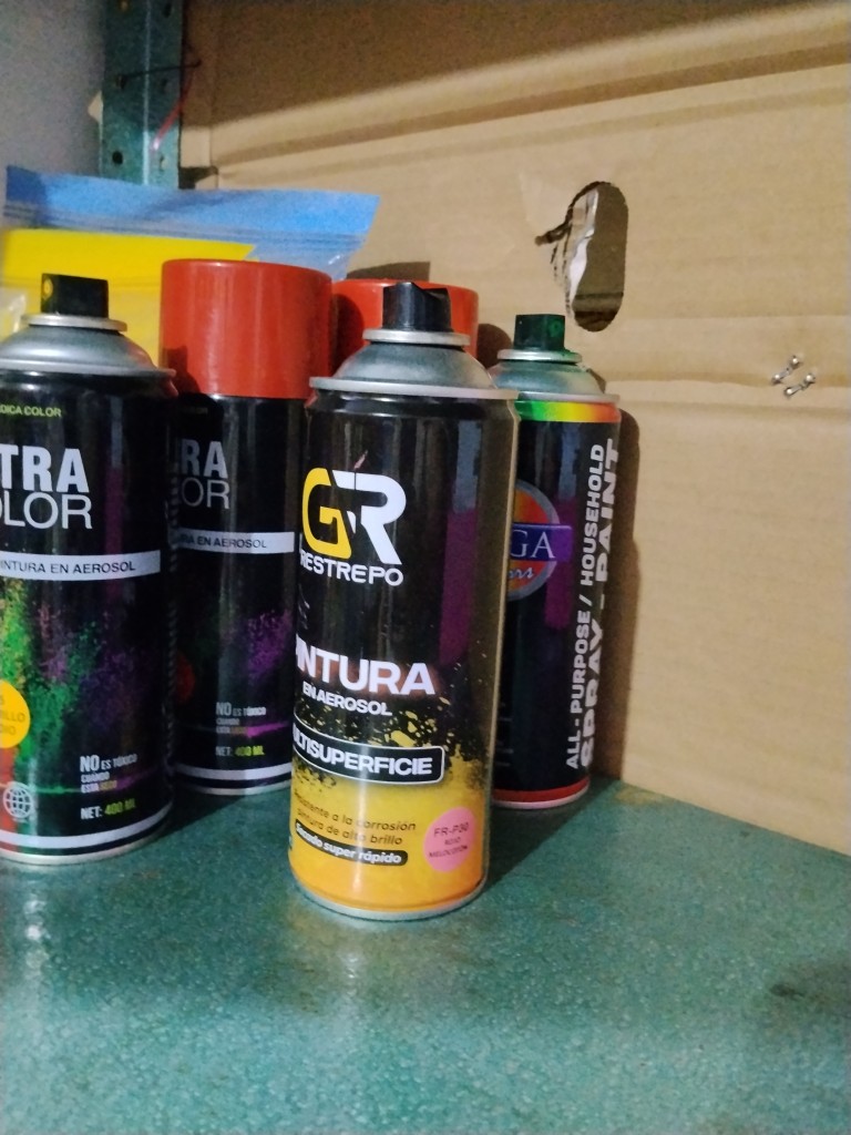 Pintura en aerosol rosadas