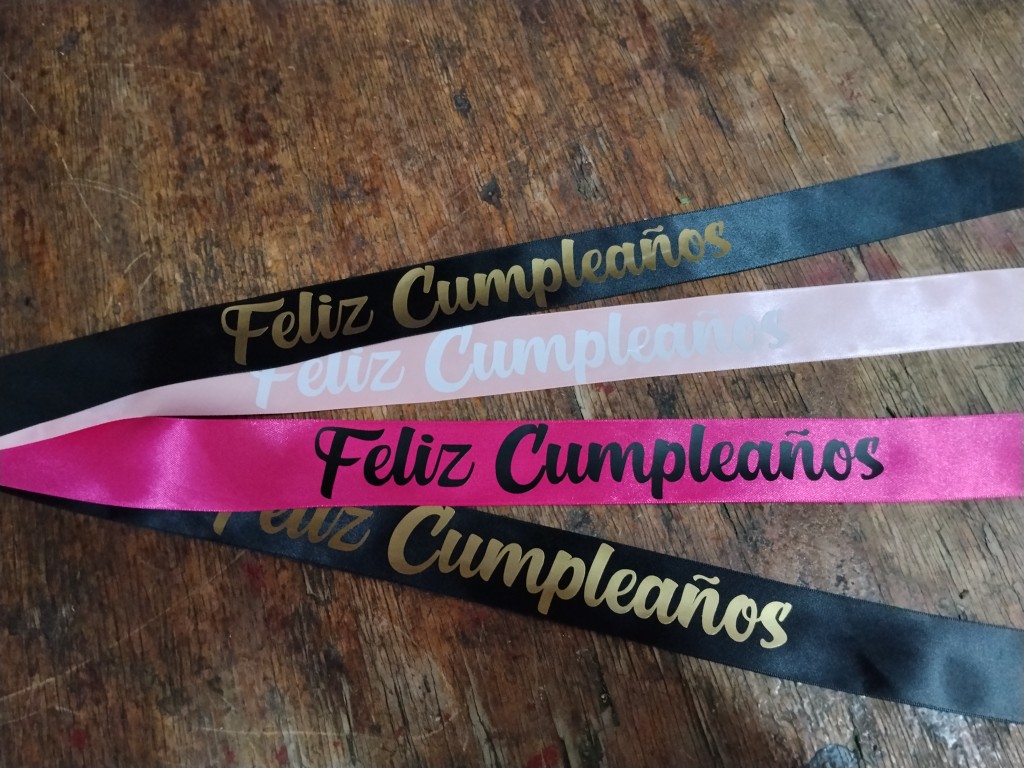 Cinta decorativa felíz cumple