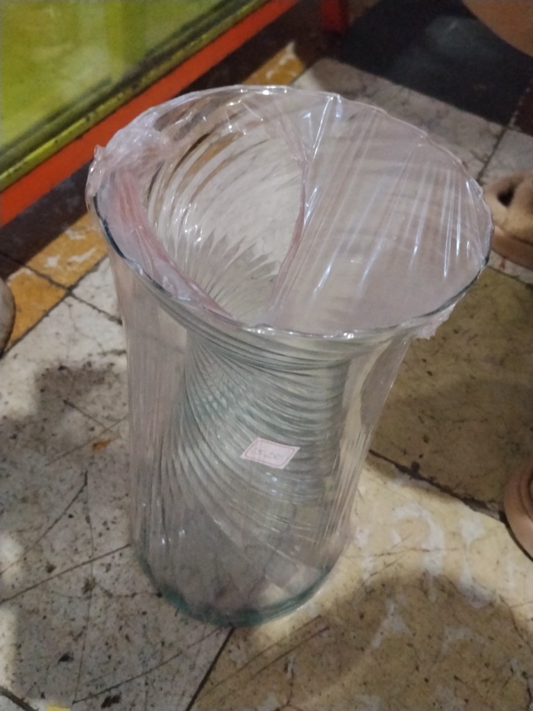 Jarrón transparente