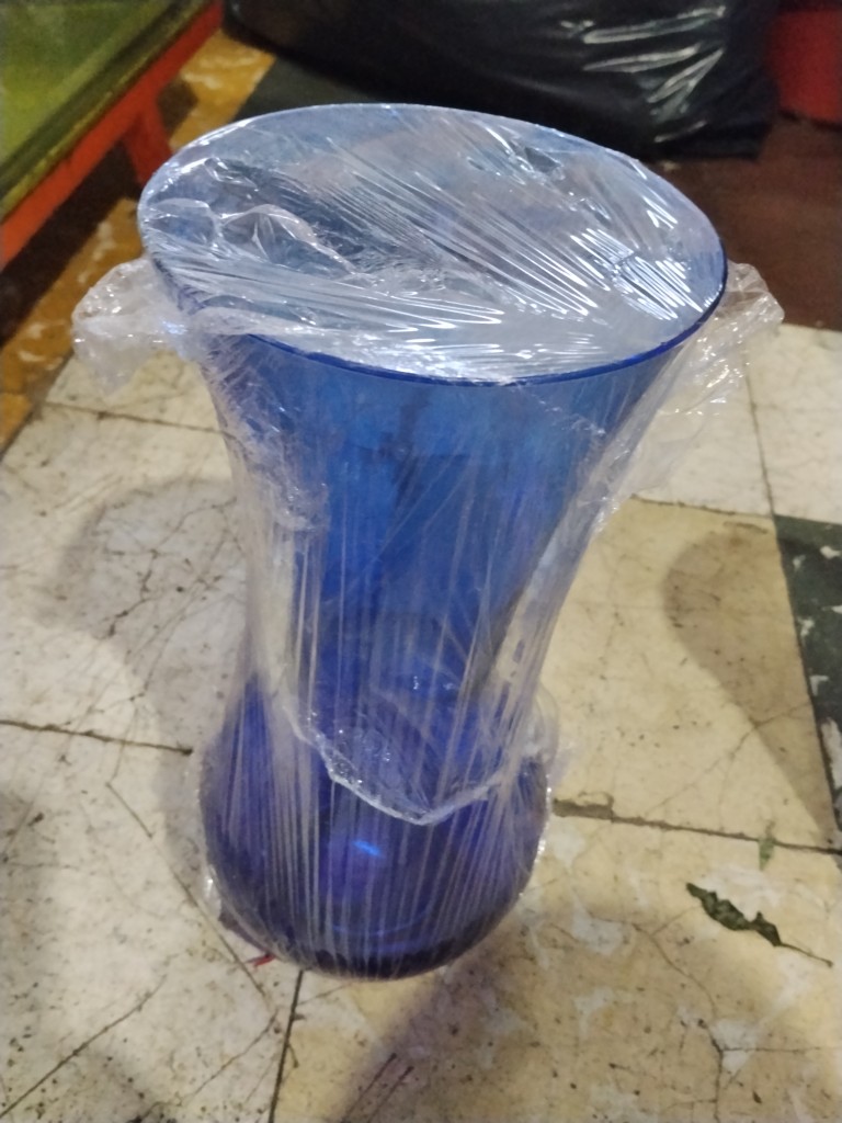 Jarrón azul