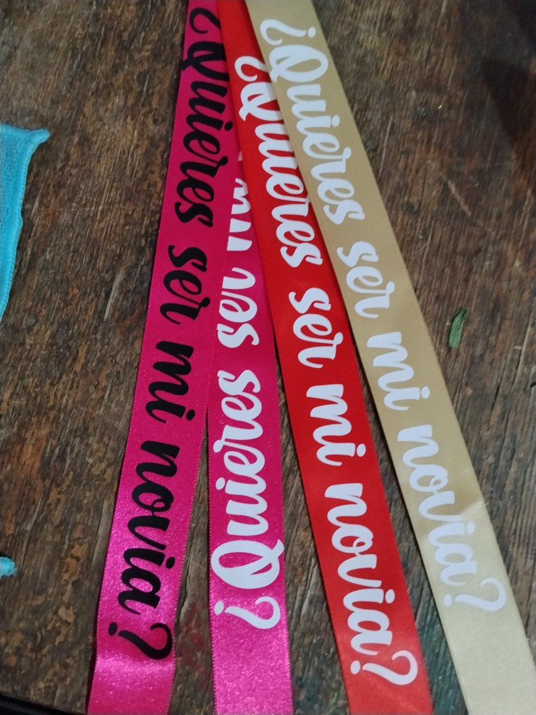 Cinta decorativa Q ser mi novia