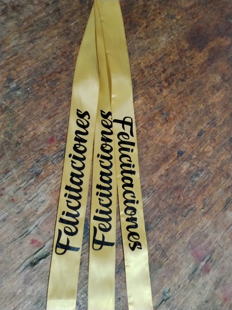 Cinta decorativa felicitaciones