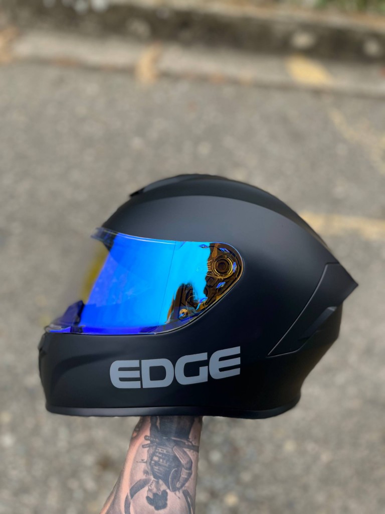 CASCO FRANKIE EDGE NEGRO MATE XL
