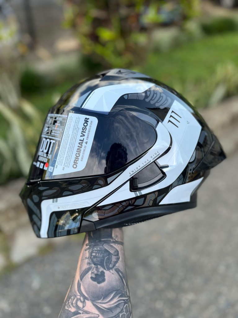 CASCO ICH 3120 BLANCO/GRIS BRILLANTE L