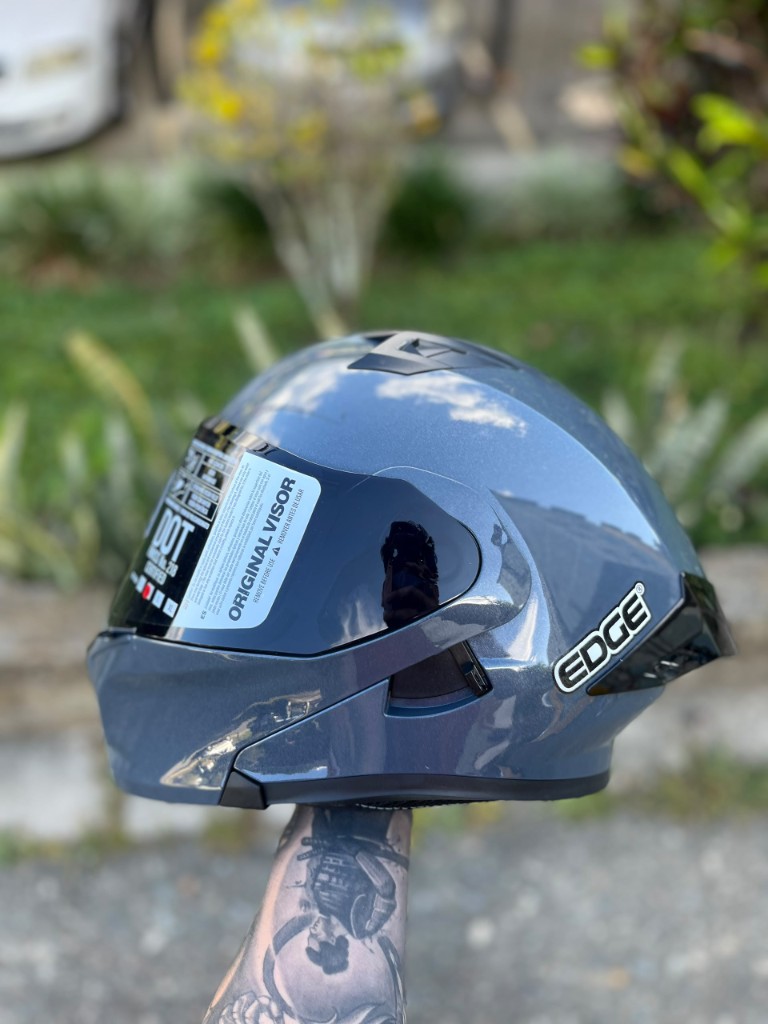 CASCO EDGE PULSE GRIS BRILLANTE M
