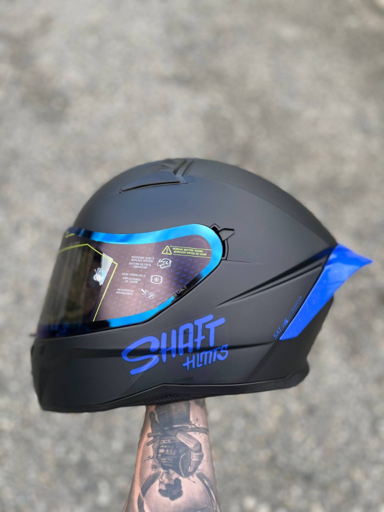 CASCO SHAFT 504 NEGRO/AZUL M