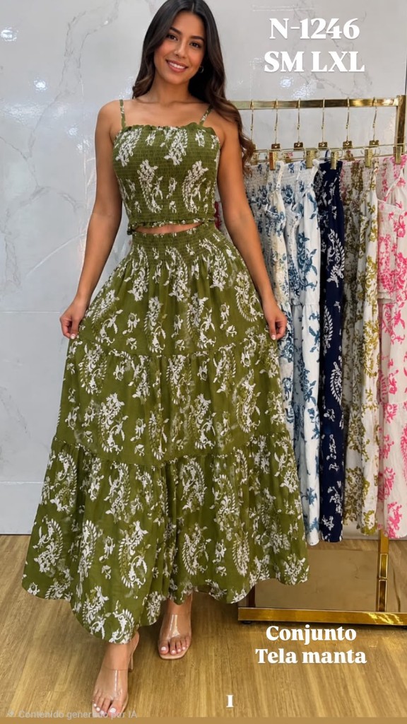 Conjunto Enagua estampado