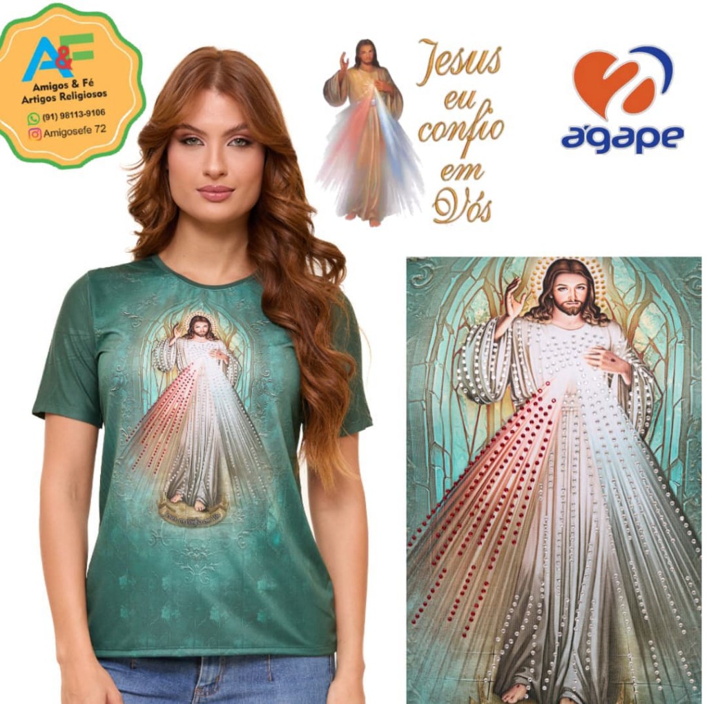 Blusa FS14255 P Jesus Misericordioso