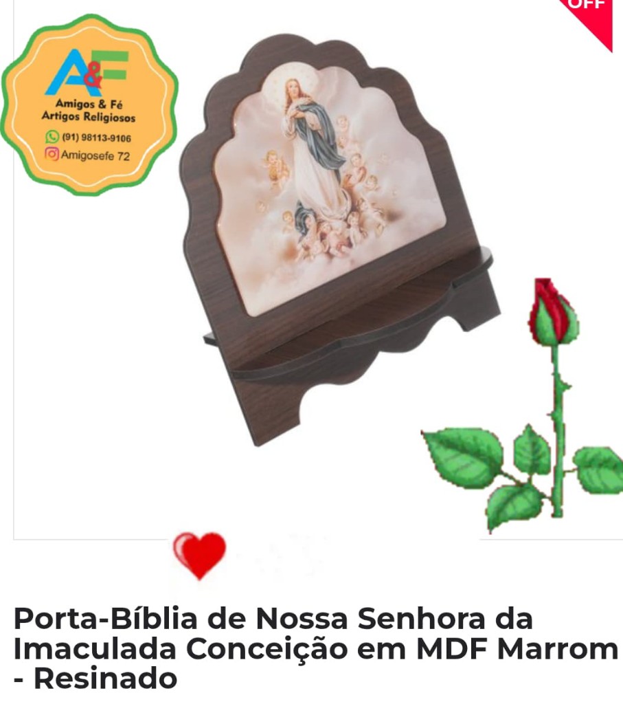 Porta-Bíblia NSra Imaculada Conceição