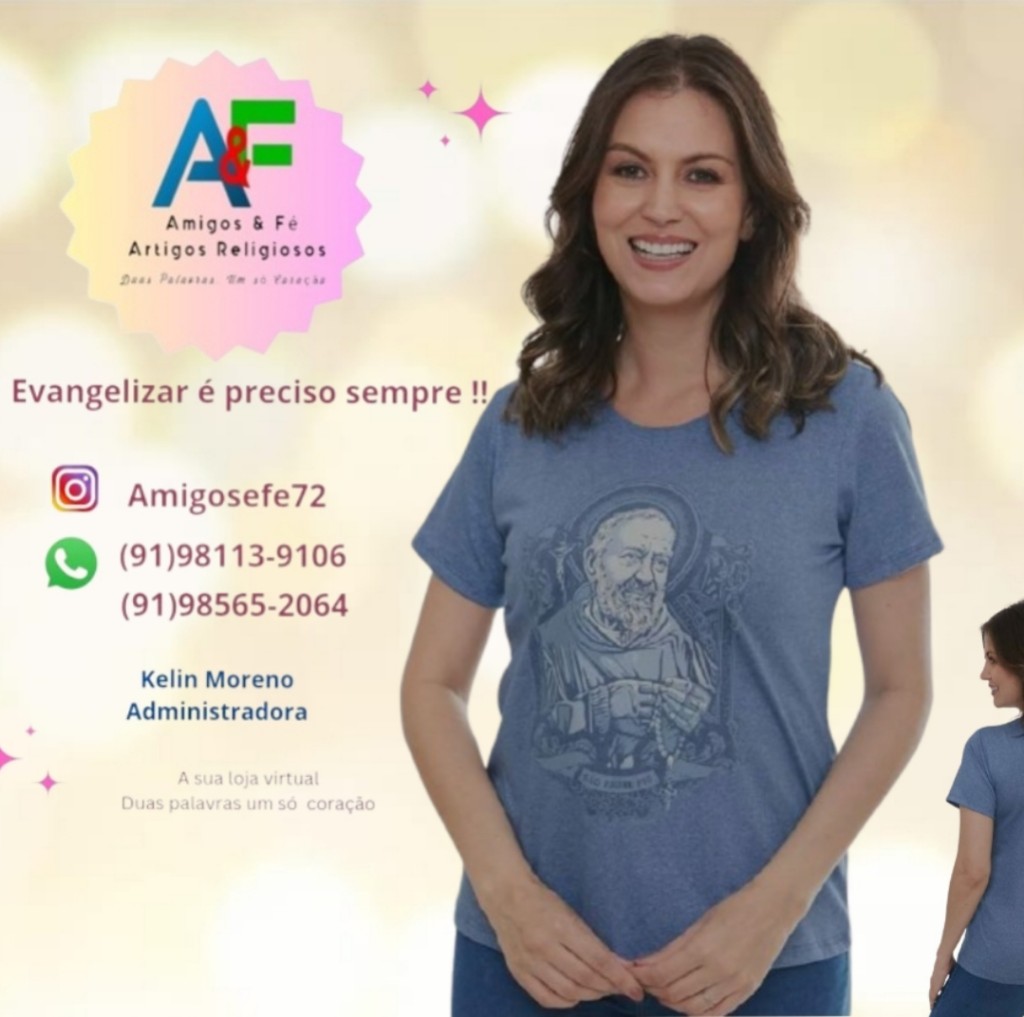 Blusa Dv12064 M Padre Pio