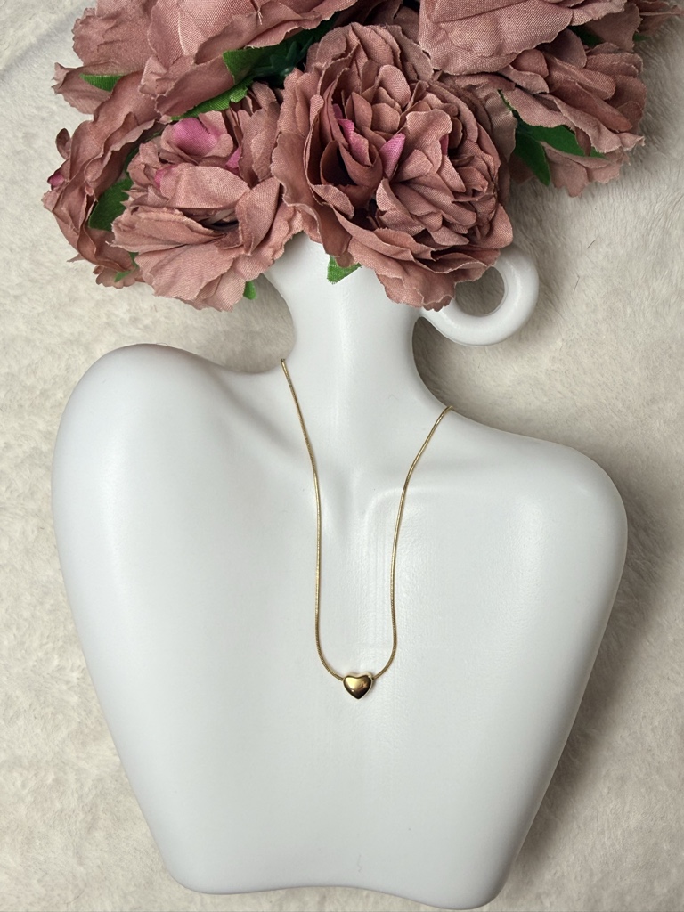 Collar corazón globo