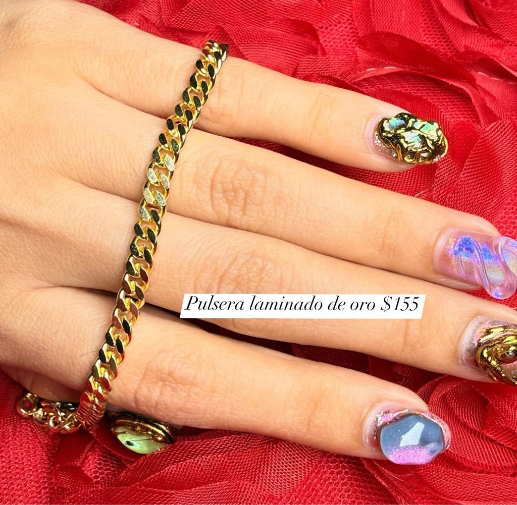 Cadena de chapa de oro
