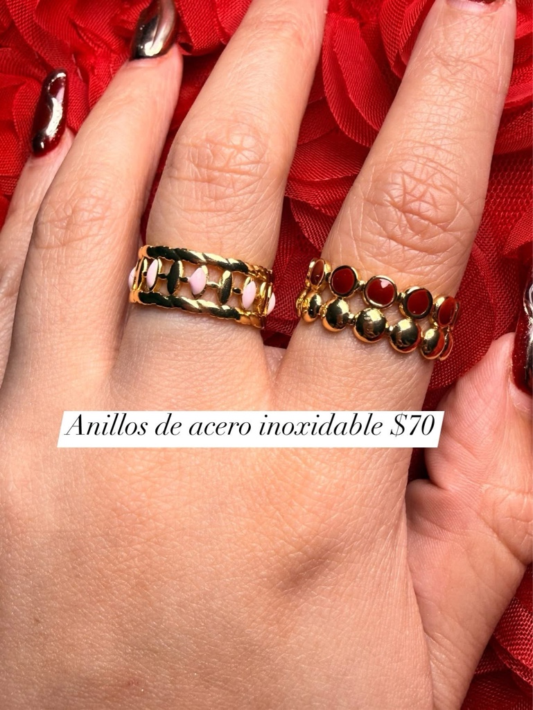 Anillos acero inoxidable