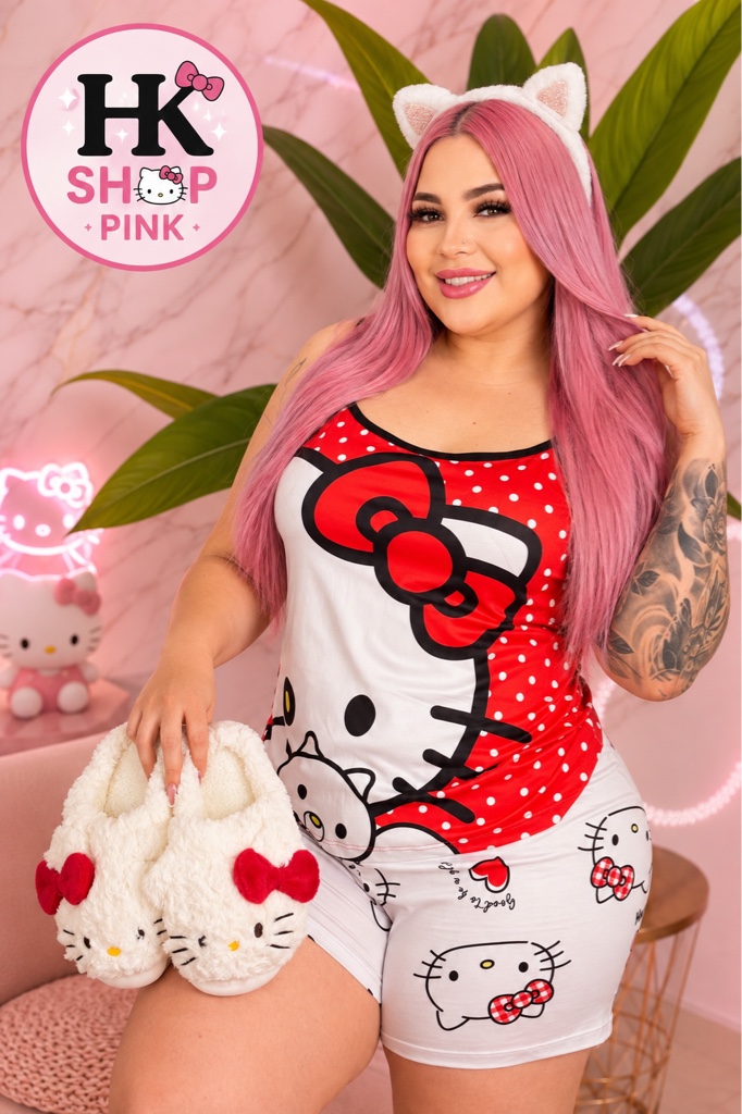 Pijama plus short y blusa tiras