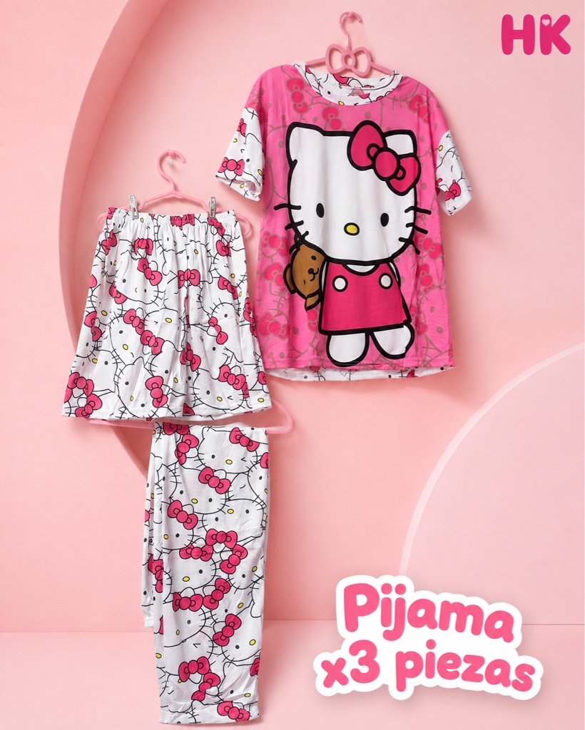 Pijama infantil Hk oso fresca x3