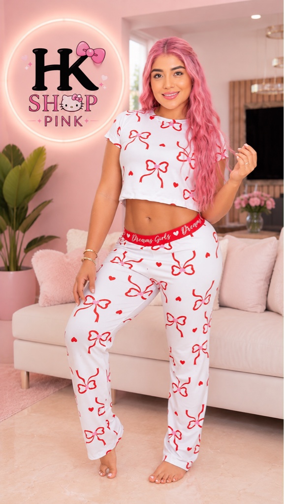 Pijama pantalón blusa corta