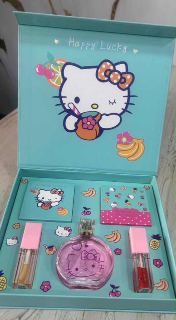 Kit maquillaje pro y perfume Hk