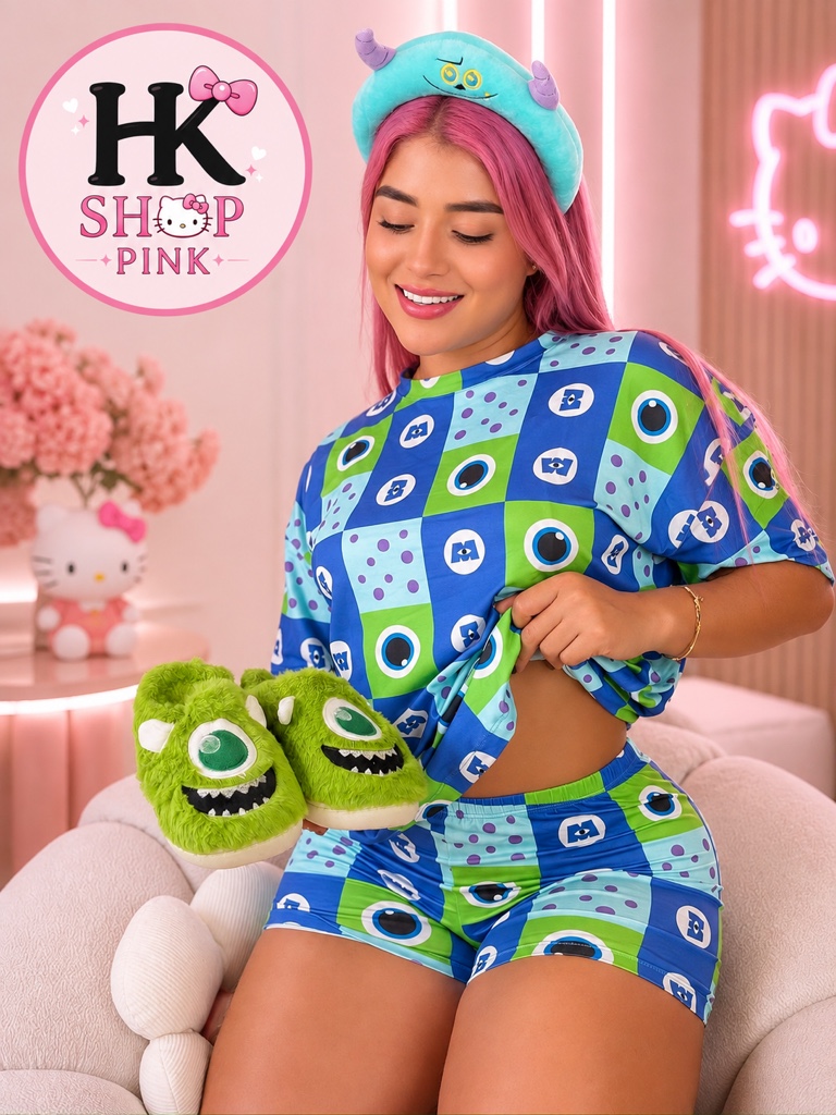 Pijama short over