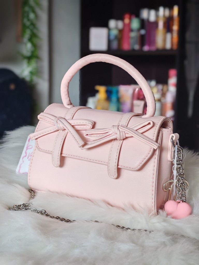 Bolso rosa pastel mini