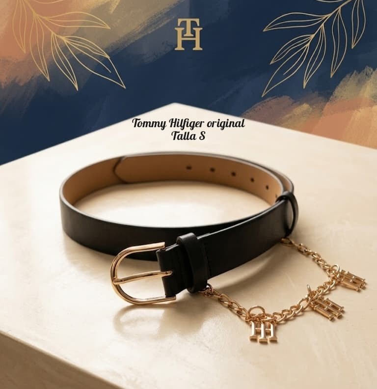 Tommy Hilfiger negro cinturón