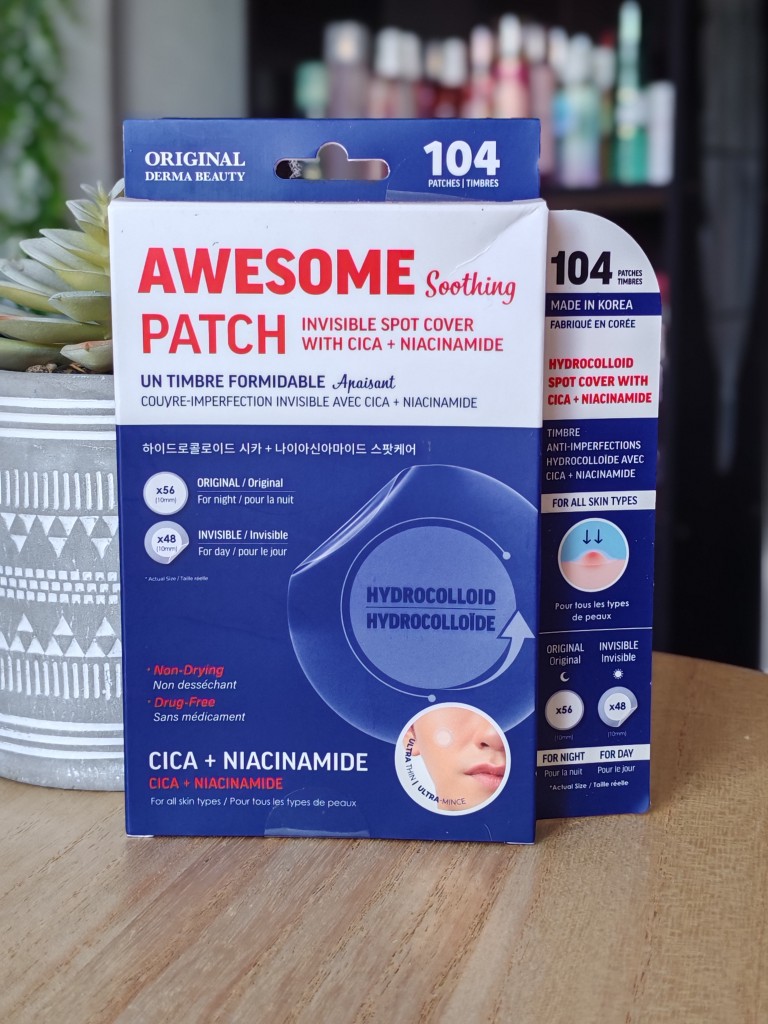 parches hidrocoloides para el acné Original Derma Beauty Awesome Patch (104 unidades) con Cica y Niacinamida