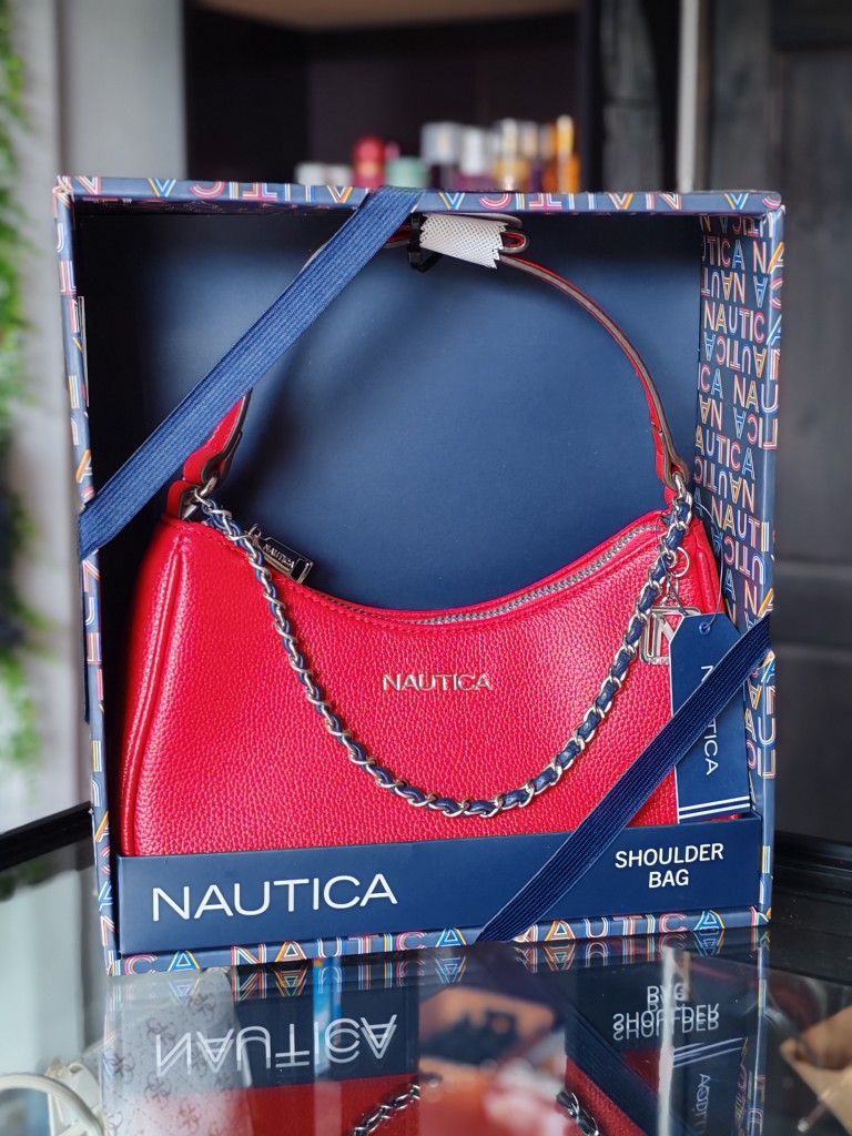 Nautica rojo bolso de mano