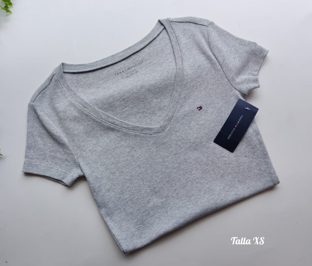 Tommy Hilfiger camiseta gris talla XS