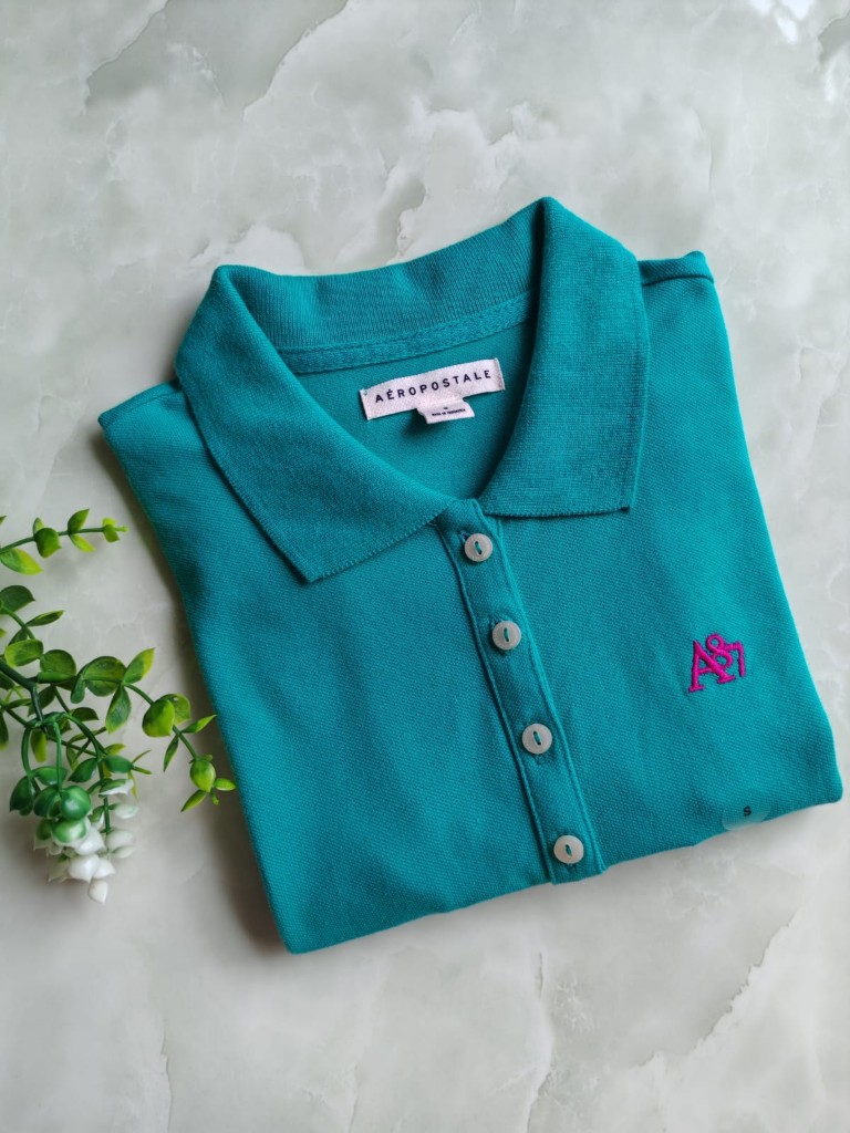 Aéropostale polo turquesa