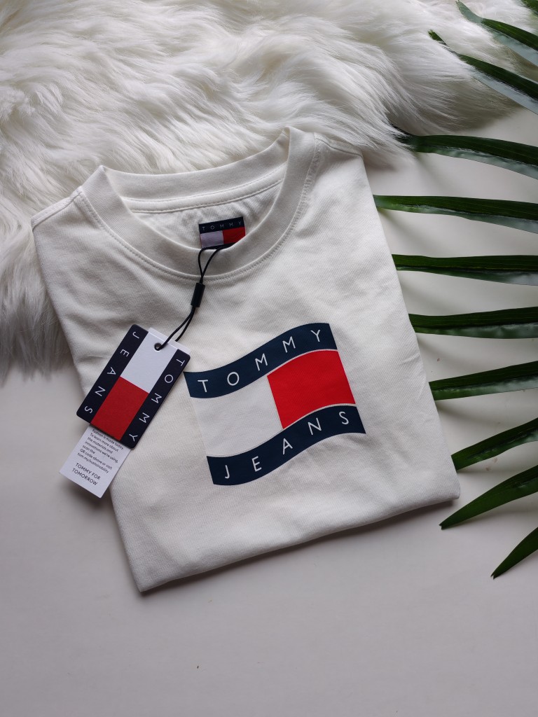 Tommy Jeans camiseta blanca xxs