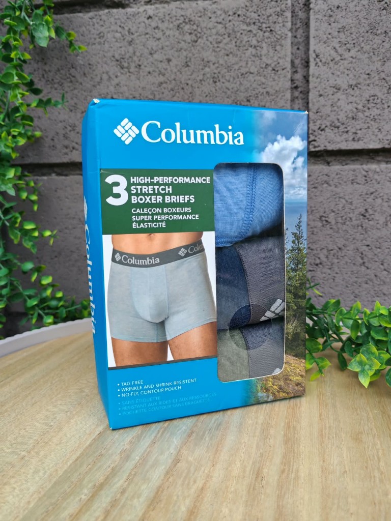 Columbia boxer briefs azules 3 pack XL