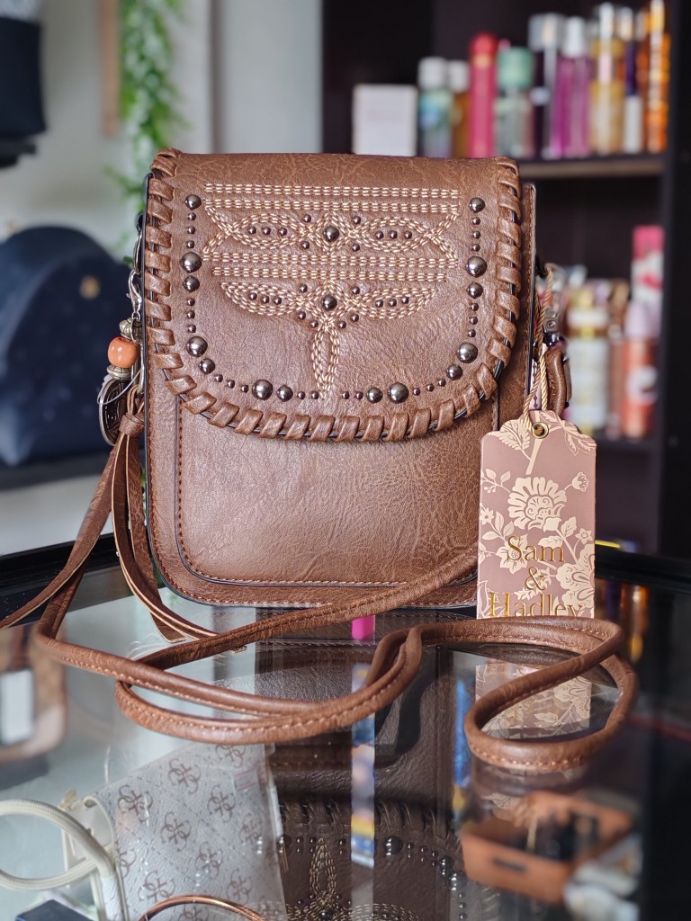 Sam & Hadley bolso cruzado cafe