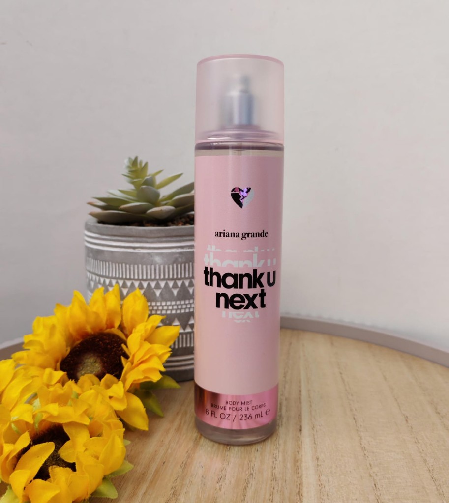 Ariana Grande Thank U Next body mist rosa