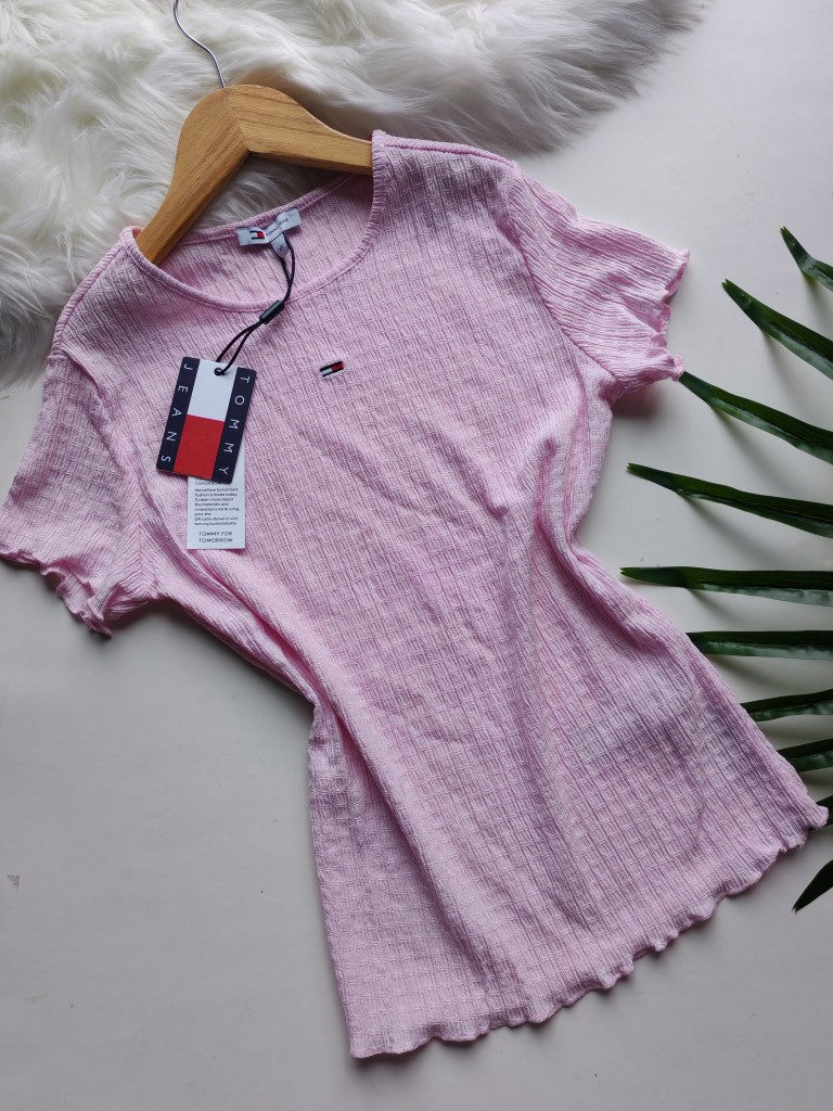 Tommy Jeans blusa rosa