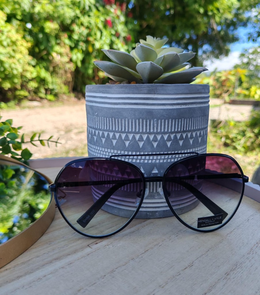 Kendall + Kylie lentes negros aviador Dama