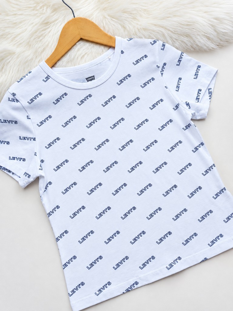 Levi's camiseta blanca estampada