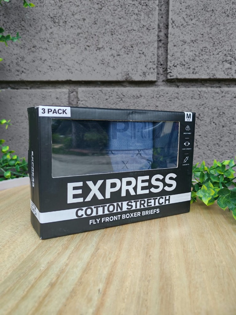 Express boxer briefs 3 pack M