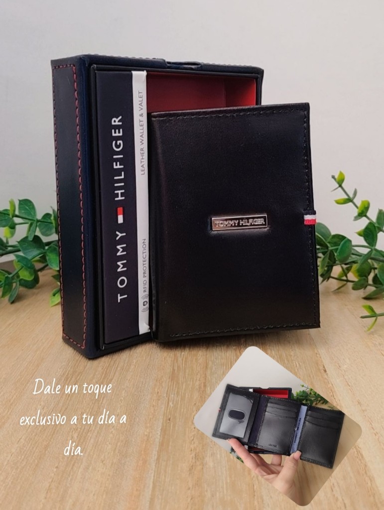 Tommy Hilfiger billetera negra
