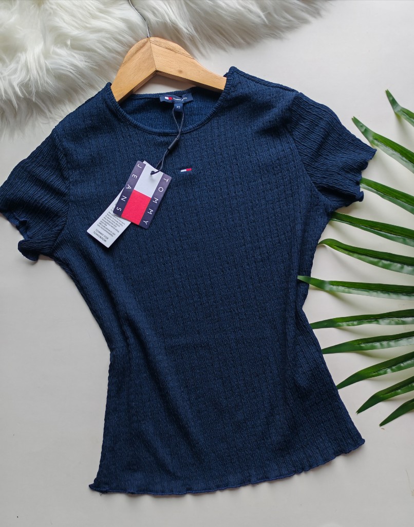 Tommy Jeans blusa azul marino