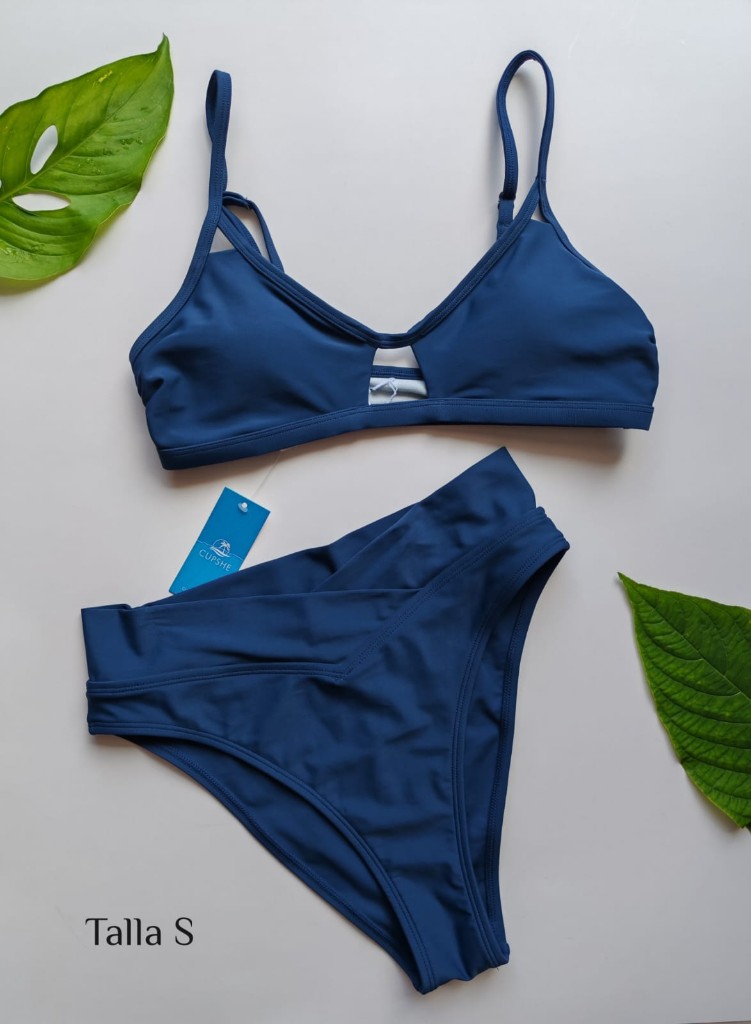 Cupshe bikini azul talla S