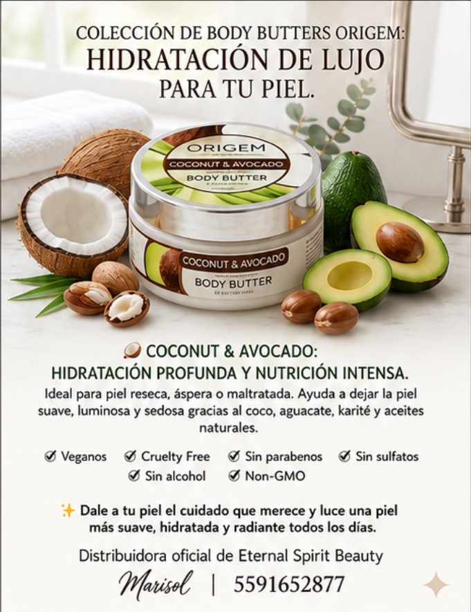 ORIGEM Body Butter Coco y Aguacate