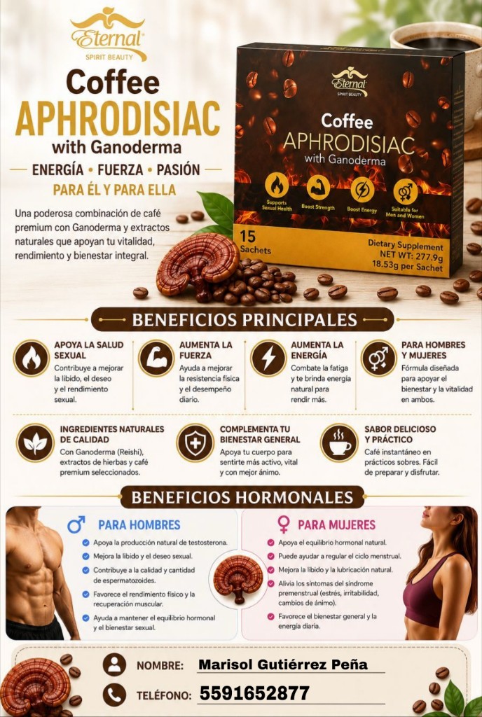 Café  Afrodisiaco con Ganoderma