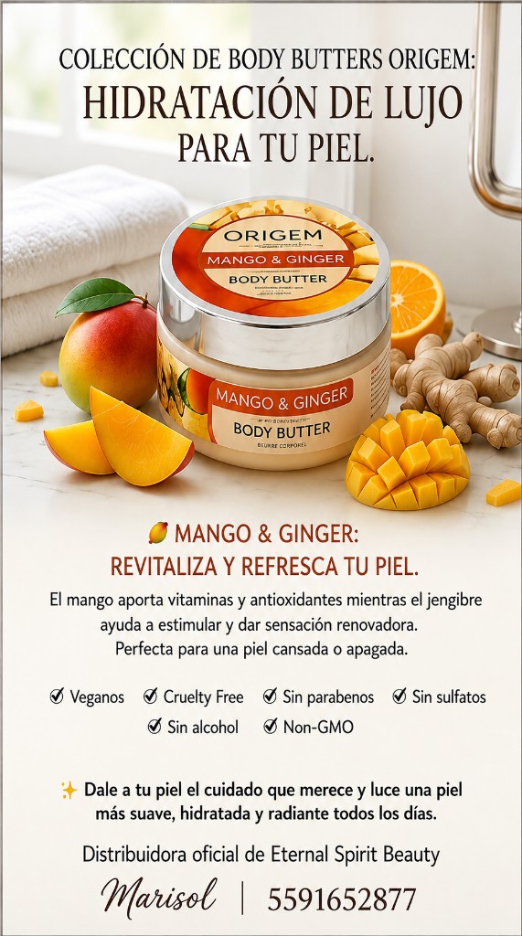 ORIGEM Body Butter Mango & Ginger