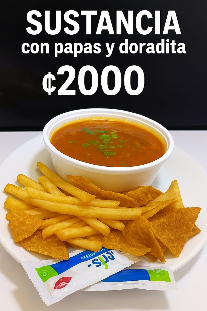 Sustancia con papas y doradita